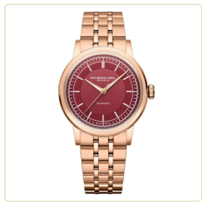 Raymond Weil Millesime Automatic Central Seconds 35mm Rose Gold PVD Watch