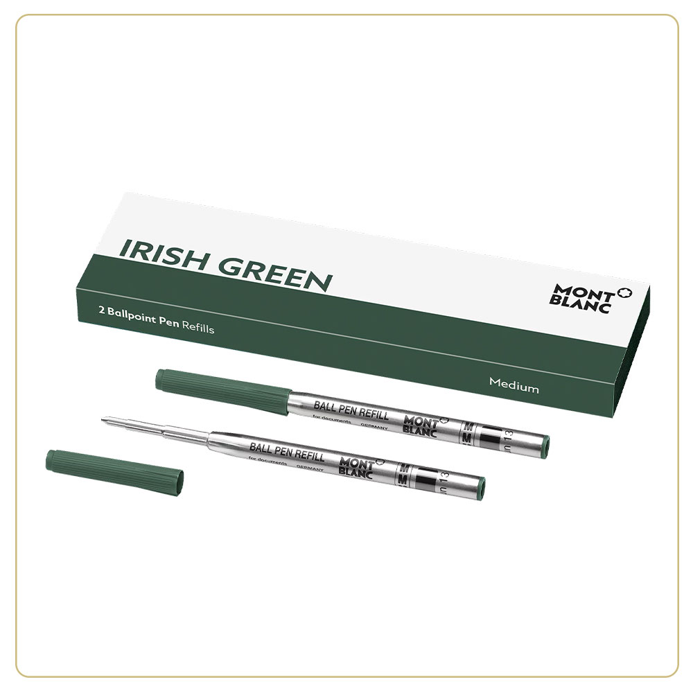 Montblanc Ballpoint Pen Refills Irish Green Medium – 2-Pack