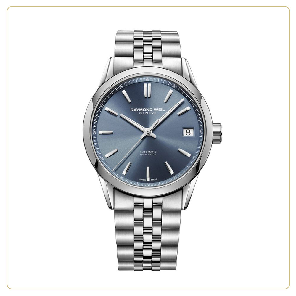 Raymond Weil Freelancer Automatic Date 40mm Blue Dial Watch