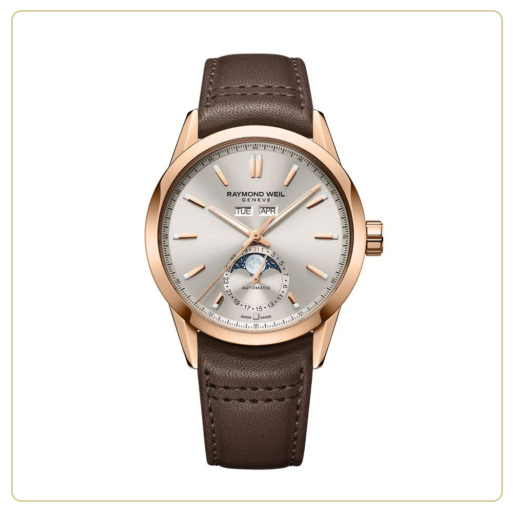 Raymond Weil Freelancer Complete Calendar Automatic 40mm Rose-Gold PVD Watch