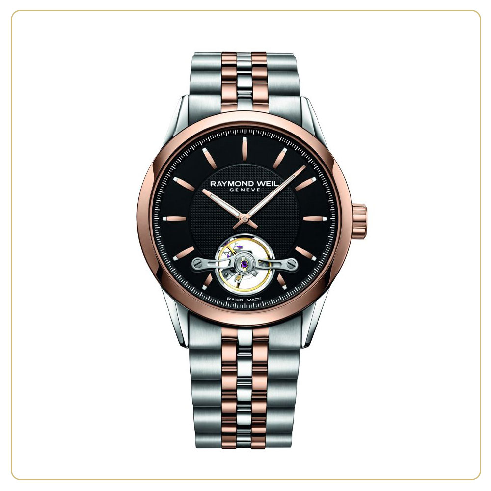 Raymond Weil Freelancer Calibre RW1212 Automatic Open Heart 42mm Two-Tone Watch