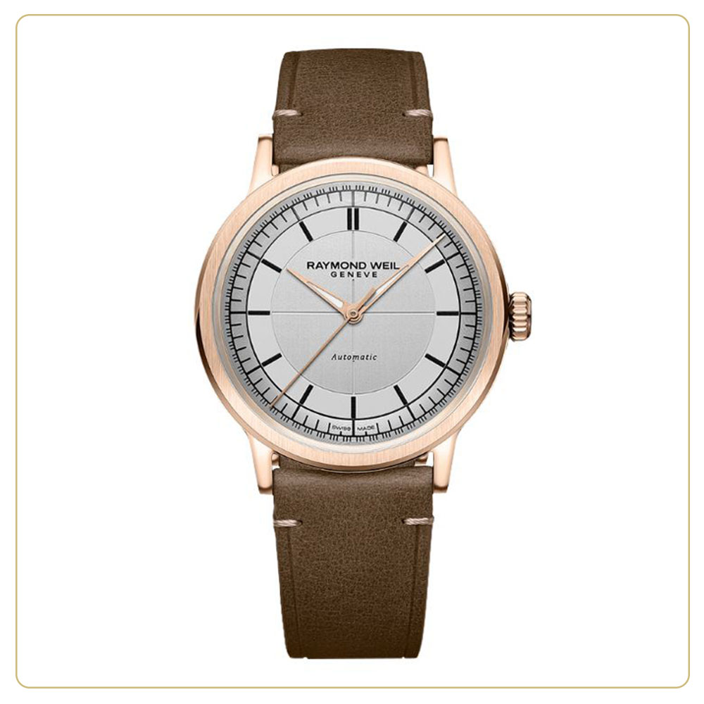 Raymond Weil Millesime Central Seconds Automatic 39.5mm Rose-Gold PVD Watch