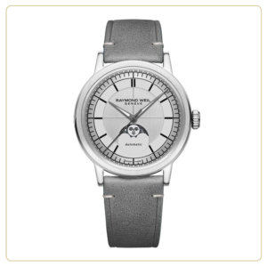 Raymond Weil Millesime Moonphase Automatic 39.5mm Silver Dial Watch
