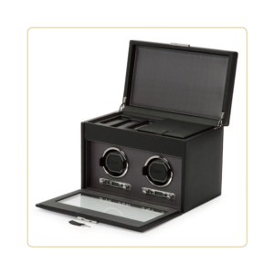 WOLF Viceroy Double Watch Winder with Storage
