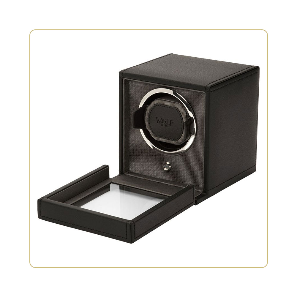 WOLF Cub Single Watch Winder with Cover