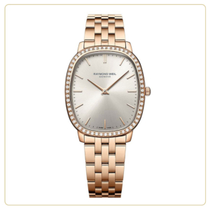 Raymond Weil Toccata Heritage Lady 31 × 36 mm Rose-Gold PVD Diamond Watch
