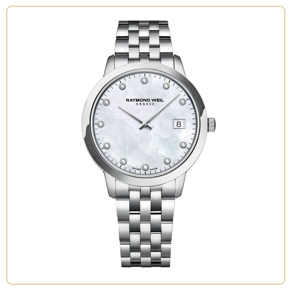 Raymond Weil Toccata Lady 34mm Diamond Mother-of-Pearl Watch