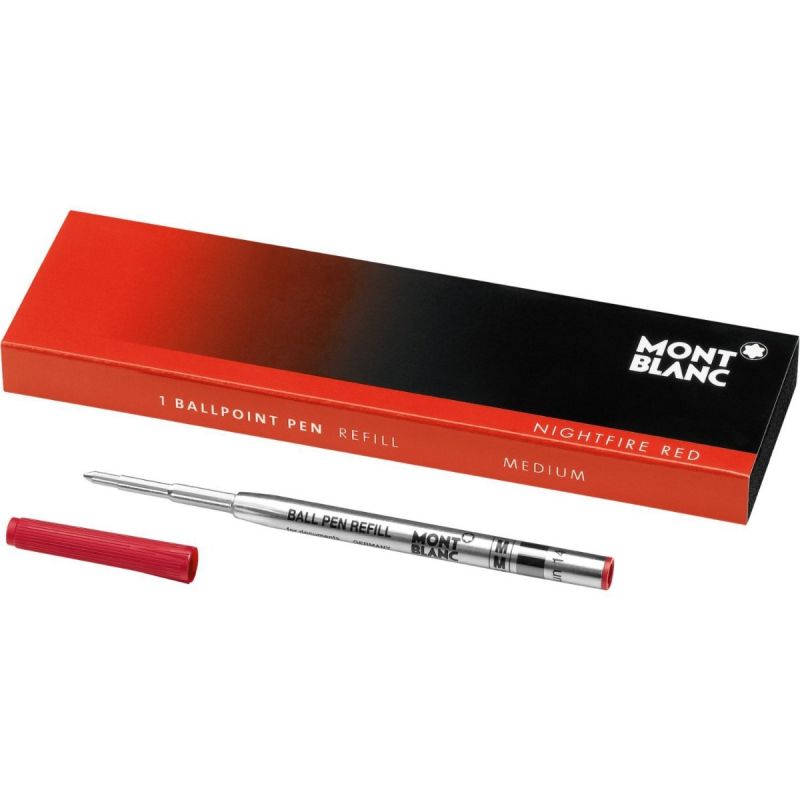 Montblanc Ballpoint Pen Refill Medium Nightfire Red