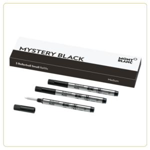 Montblanc Small Rollerball Refills Mystery Black Medium – 3-Pack
