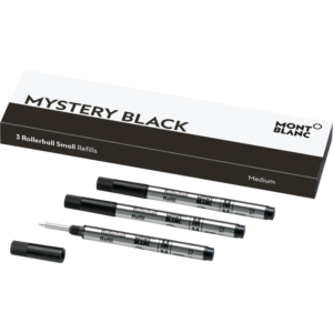 Montblanc Small Rollerball Refills Mystery Black Medium – 3-Pack