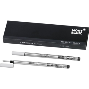 Montblanc Fineliner Refills Mystery Black Medium – 2-Pack