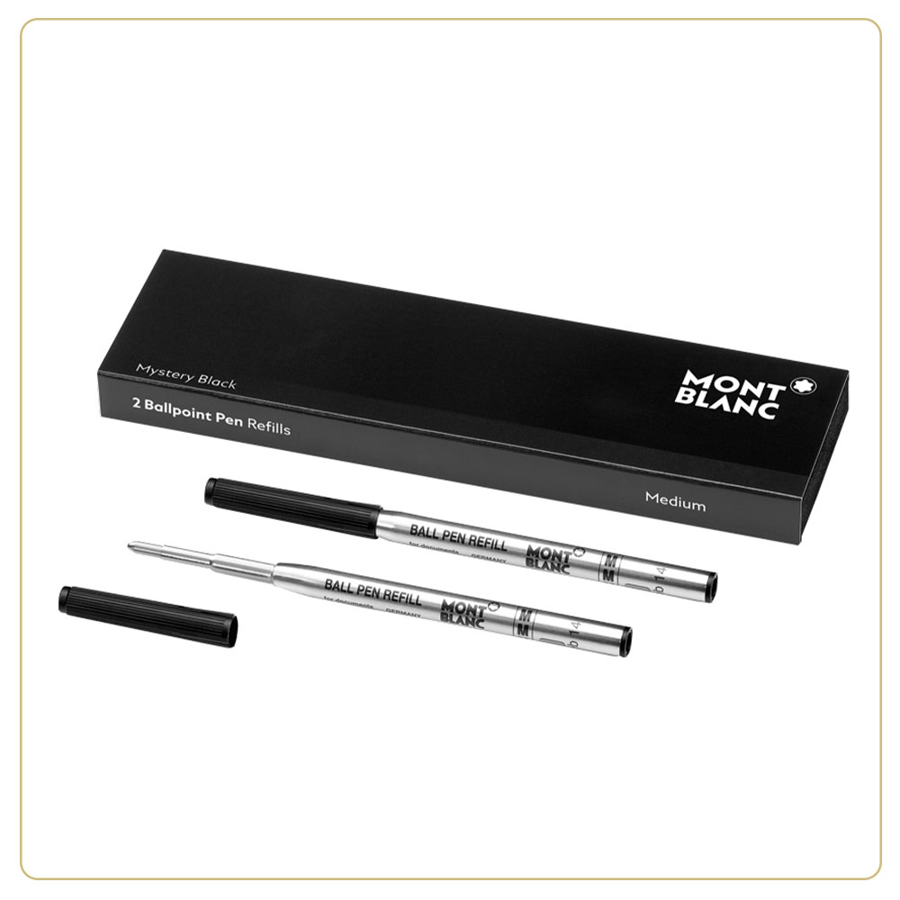 Montblanc Ballpoint Refills Mystery Black Medium – 2-Pack
