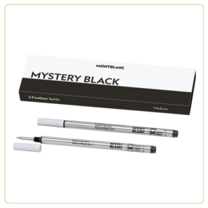 Montblanc Fineliner Refills Mystery Black Medium – 2-Pack