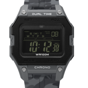 CAT Digi Square Grey Camouflage Digital Men’s Watch