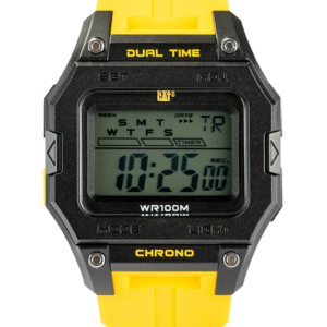 CAT Digi Square Black/Yellow Digital Men’s Watch