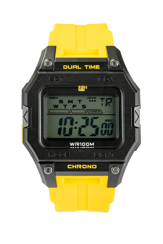 CAT Digi Square Black/Yellow Digital Men’s Watch