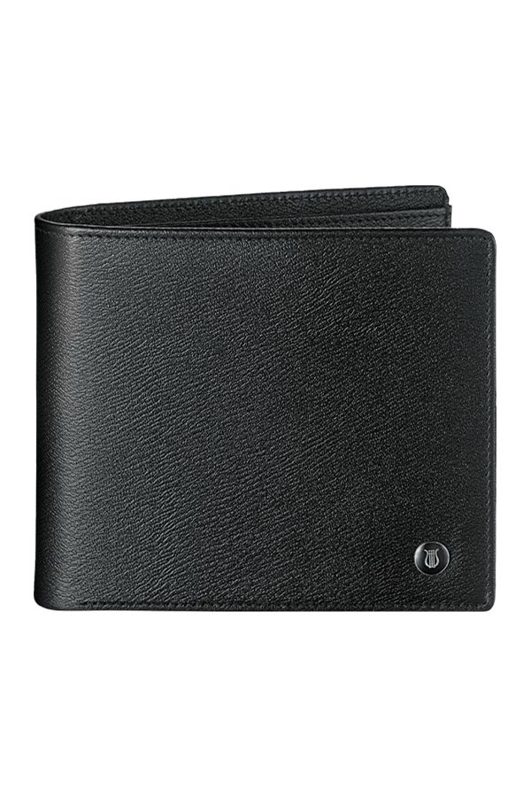Lapis Bard Belgravia Center Addition Bifold Wallet – Black