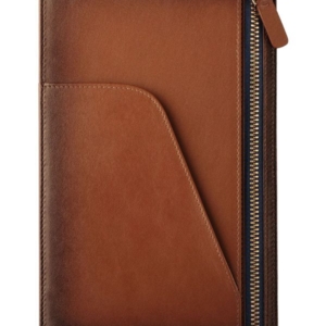 Lapis Bard Ducorium Leather Long Travel Wallet – Cognac