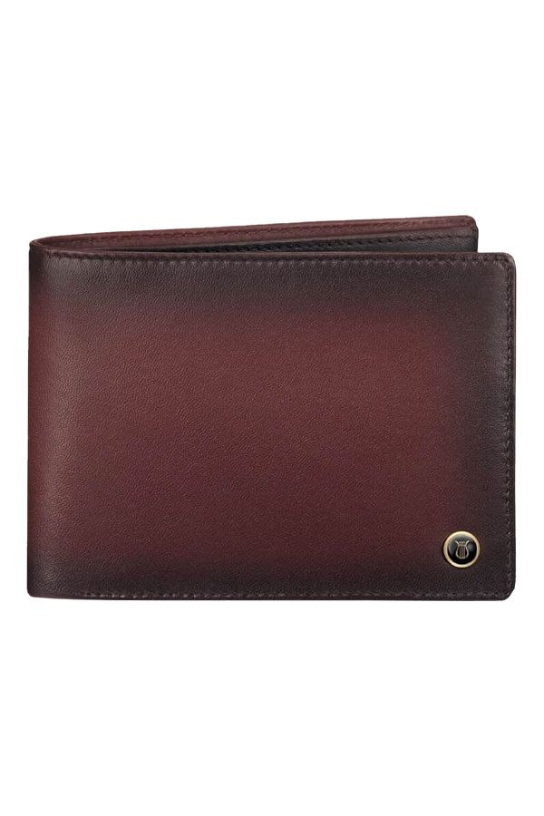 Lapis Bard Ducorium Bi-Fold Evening Wallet with Additional Sleeve – Bordeaux