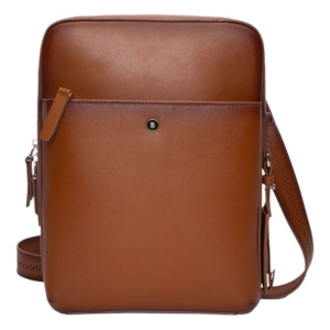 Lapis Bard Ducorium Kent Leather Crossbody Travel Bag – Cognac