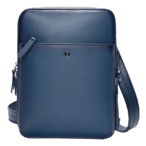 Lapis Bard Ducorium Kent Leather Crossbody Travel Bag – Navy Blue