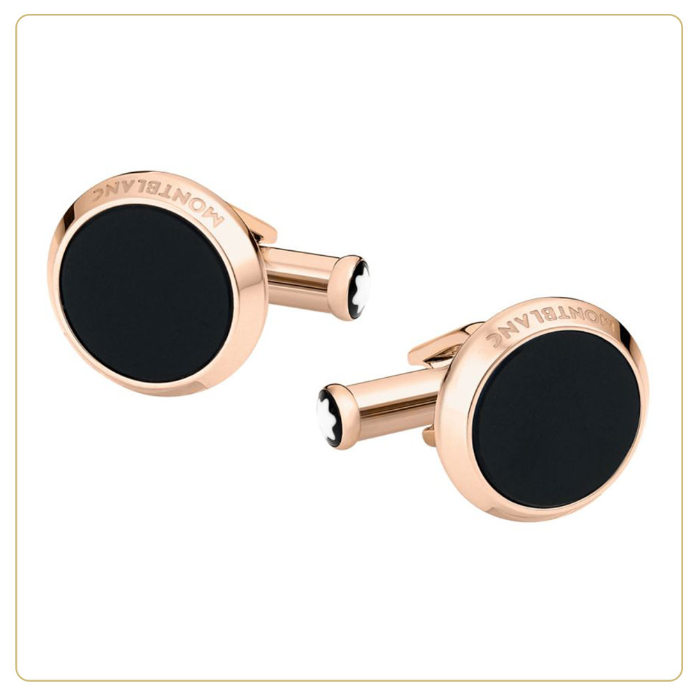 Montblanc Meisterstück Cufflinks with Onyx Inlay