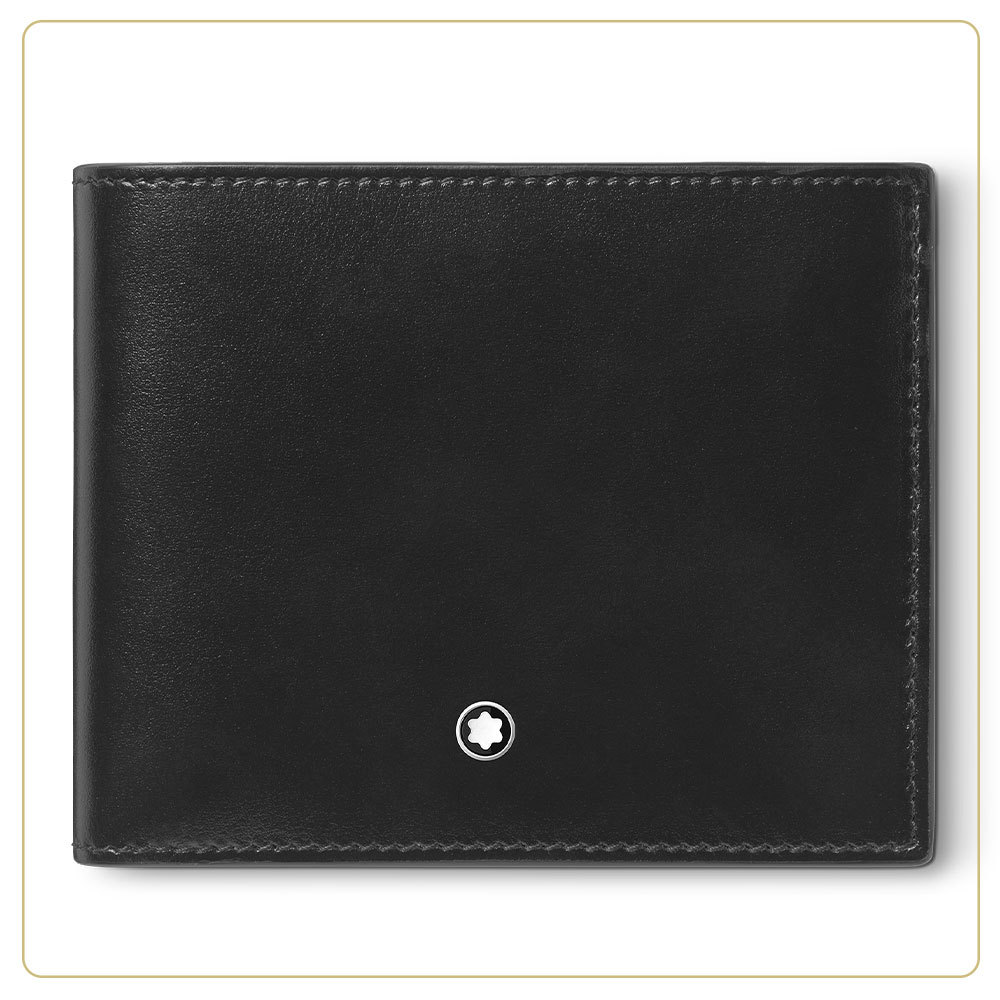 Montblanc Meisterstück Wallet 4cc with Coin Case – Ink Blue