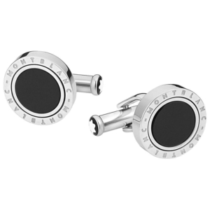 Montblanc Meisterstück Cufflinks with Onyx Inlay and Rotating Ring
