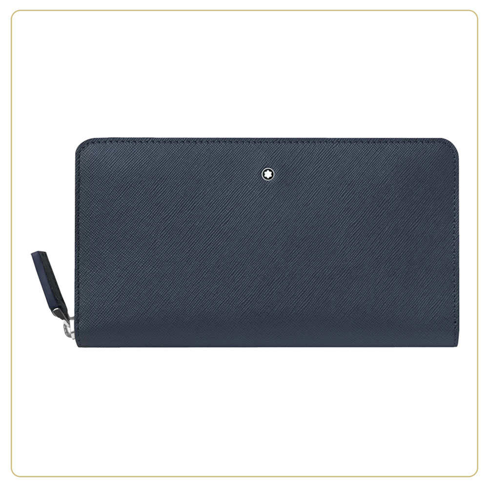 Montblanc Sartorial Wallet 12cc Zip Around – Ink Blue
