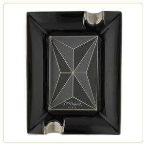 S.T. Dupont Fire X Black Porcelain Ashtray