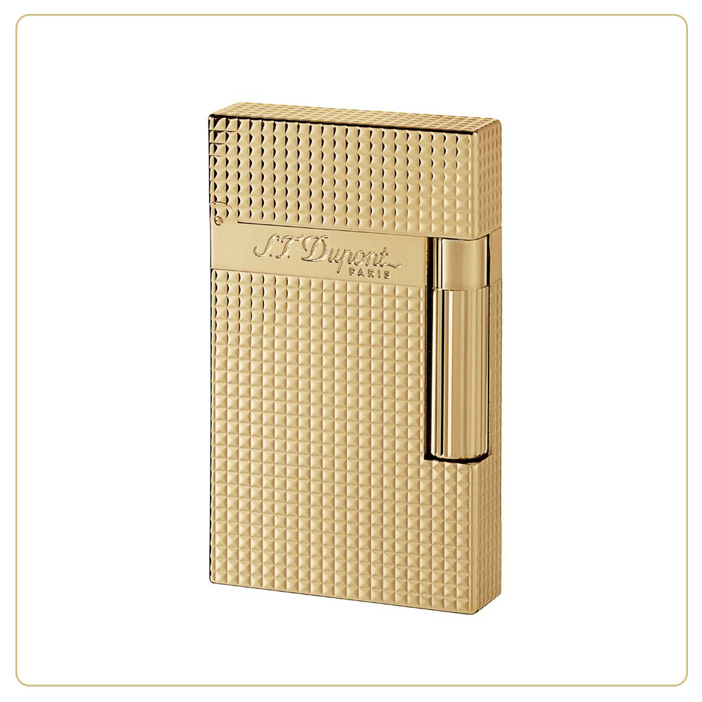 S.T. Dupont Ligne 2 Diamond Head Yellow Gold Lighter