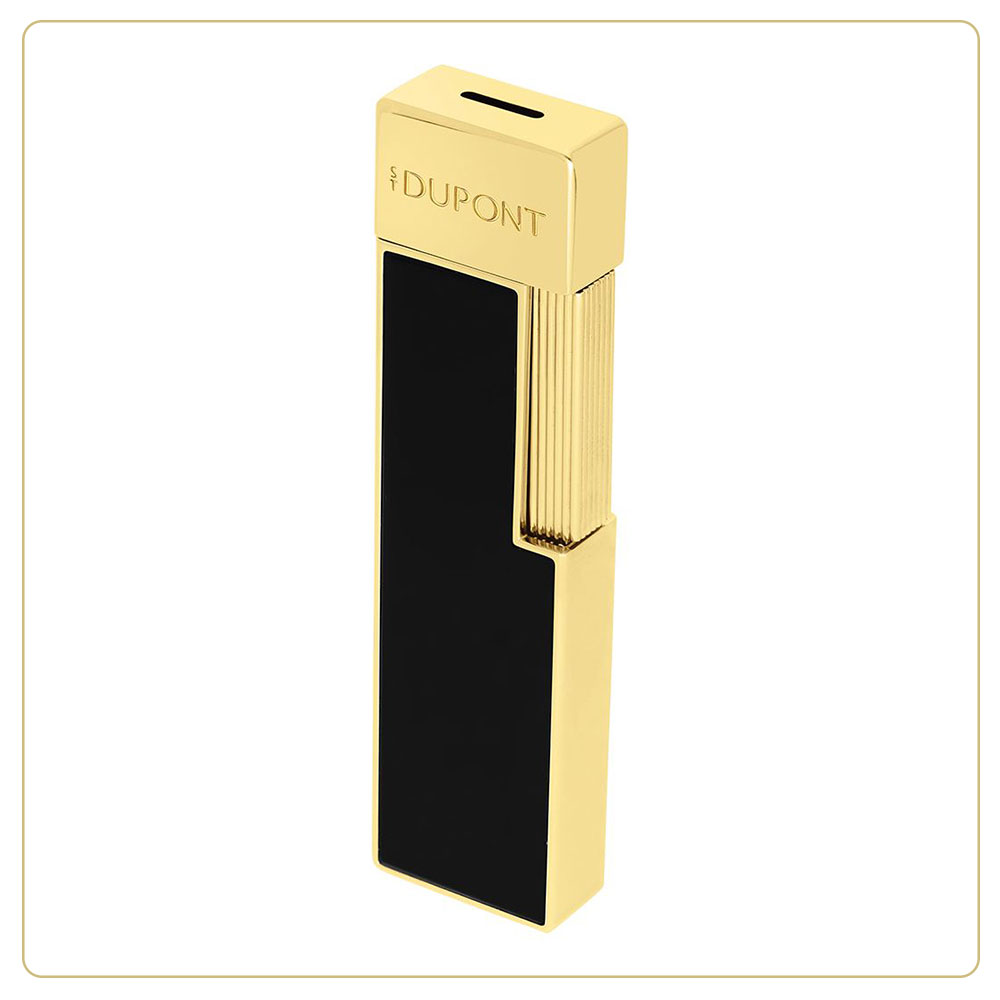 S.T. Dupont Twiggy Shiny Black Lacquer & Golden Torch Lighter