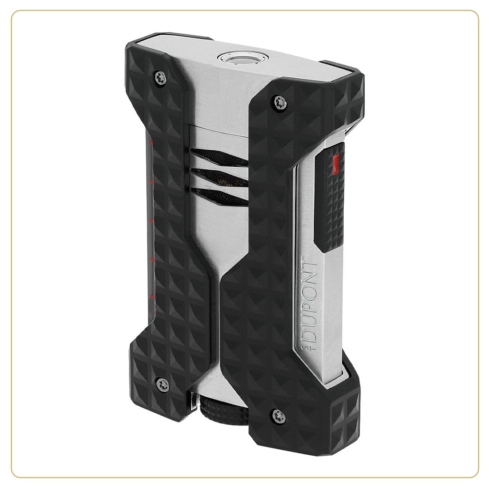 S.T. Dupont Windproof Brushed Chrome Soft-Flame Lighter